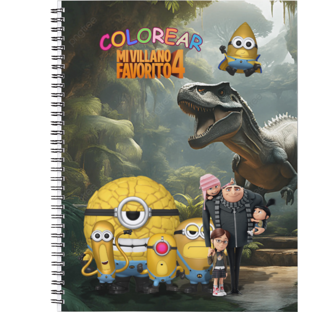 Libro Colorear + Actividades Mi Villano Favorito