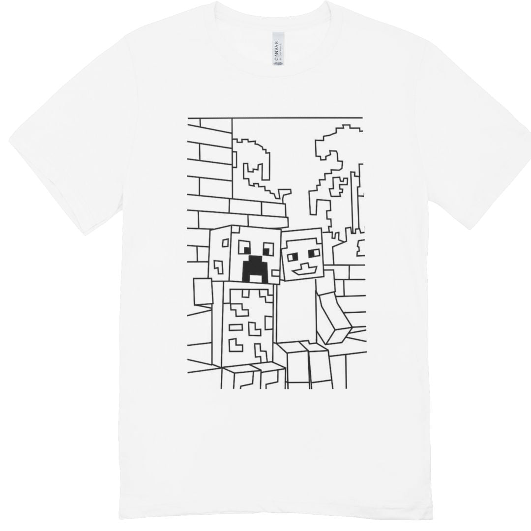 Polera Polyester MInecraft