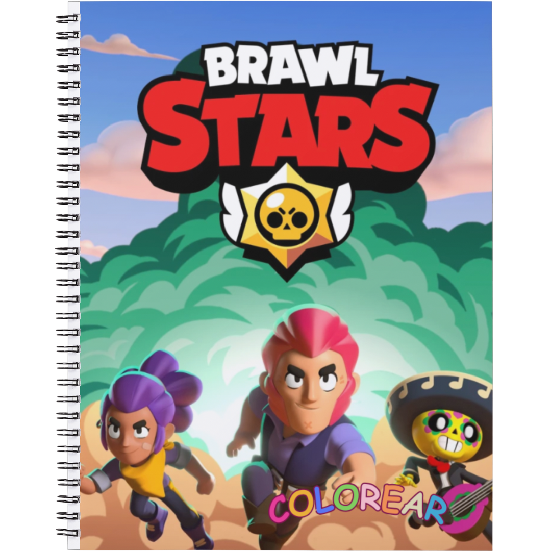Libro Colorear + Actividades Brawl Stars