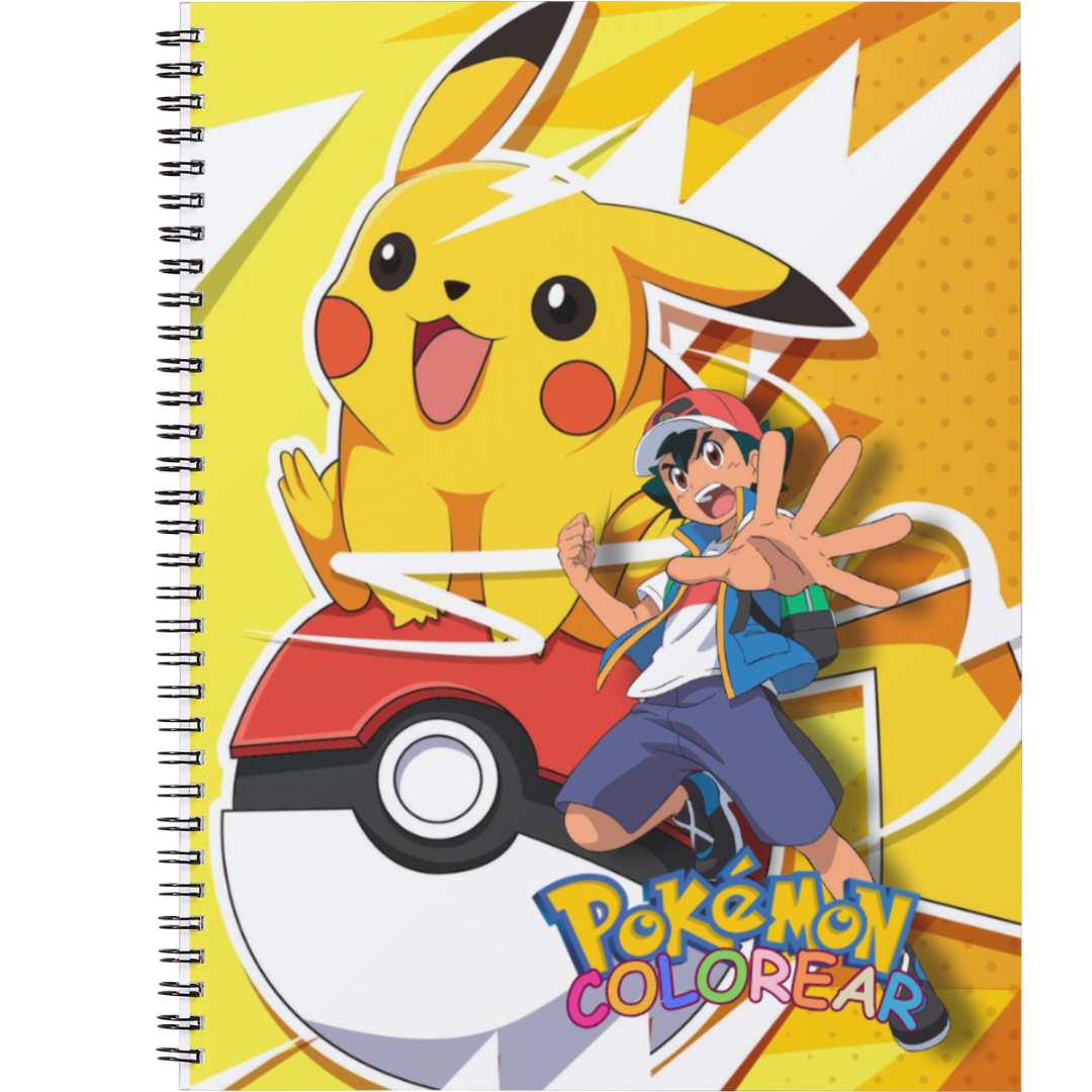 Libro Colorear + Actividades Pokemón